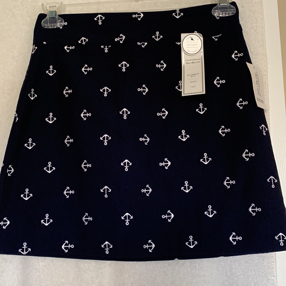 Charter club skort. Very stretchy and super cute. Attached shorts. Perfect!